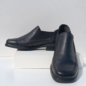 Rieker Womens Black Leather Loafers Size 7